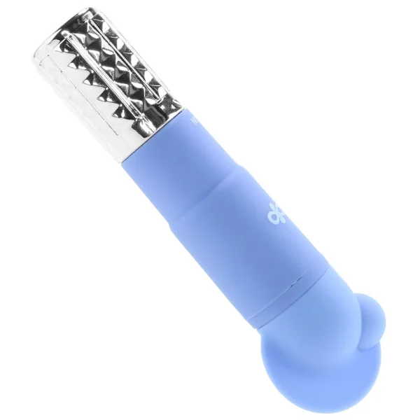 Rose Revitalize Vibrating Bullet Massage Kit With 3 Silicone Attachments By Blush - Periwinkle