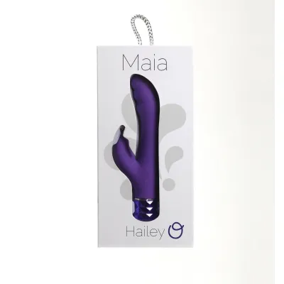 Hailey 10 Function Vibrating Rechargeable Dual Vibe Purple