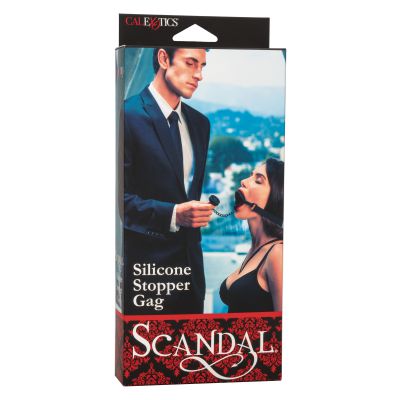 Silicone Stopper Gag Black