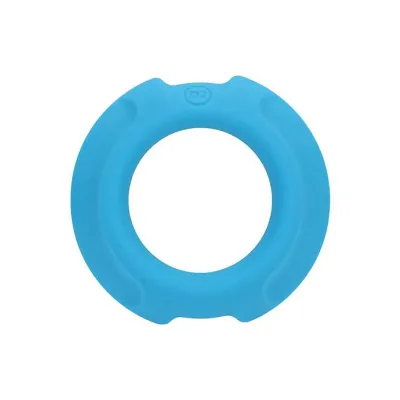 Optimale Flexisteel Silicone Metal Core Cock Ring Blue 35mm