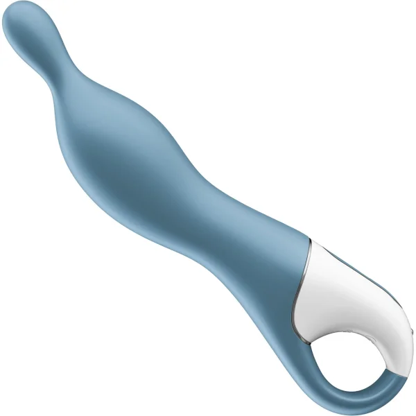 Satisfyer A-Mazing 1 Rechargeable Waterproof 12-Function A-Spot Vibrator - Blue