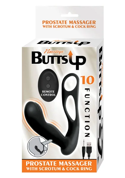Butts Up Prostate Massager W/Scrotum & Cock Ring — image 14 of 14