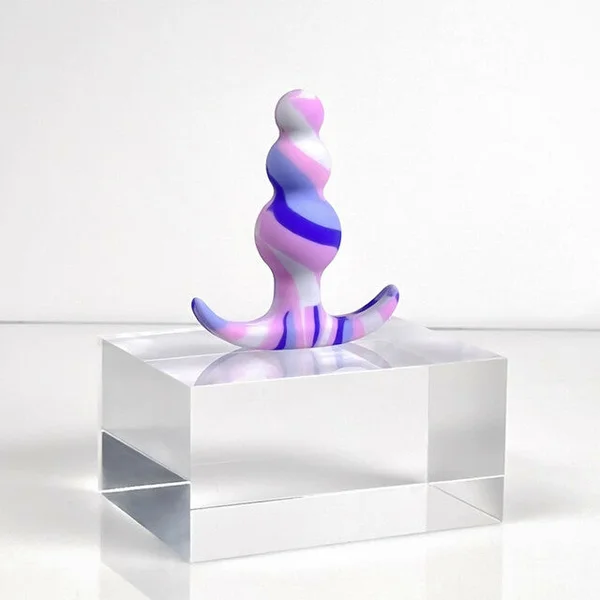Avant Twilight Beaded Silicone Butt Plug By Blush - Blue — image 14 of 25