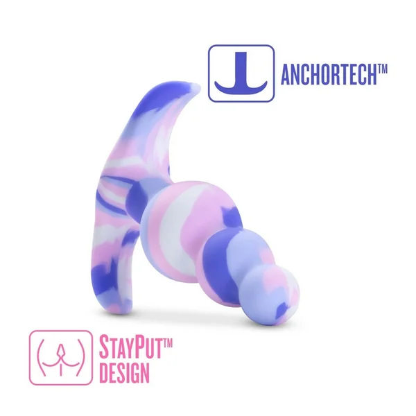 Avant Twilight Beaded Silicone Butt Plug By Blush - Blue — image 15 of 25