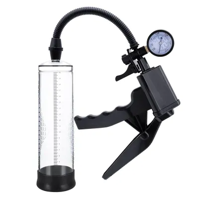 Rev Pump Gauge Pistol Grip Penis Pump