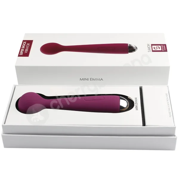 Mini Emma Purple Powerful Silicone Small Wand Vibrator