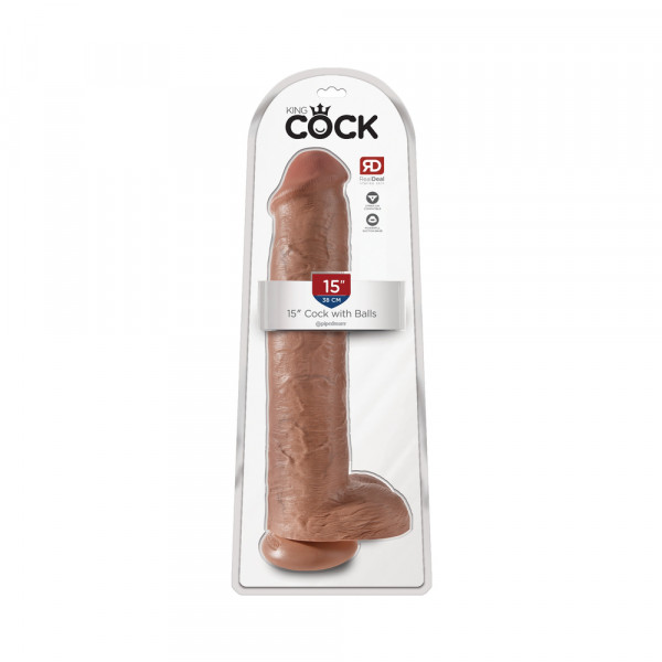 King Cock 15 inches Cock with Balls Dildo