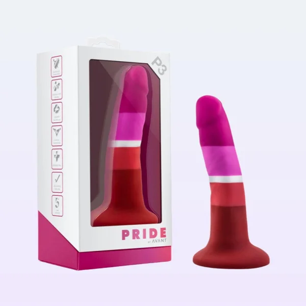 Avant Pride P3 Beauty Petite Harness Ready Suction Cup Silicone Dildo