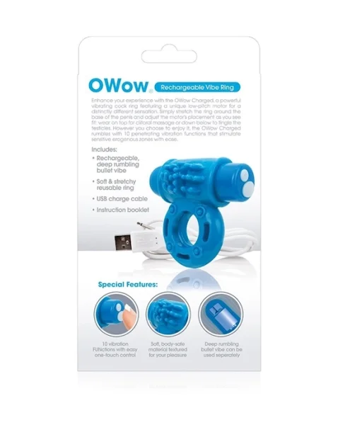 The Screaming O Charged Owow Vibe Ring - Blue