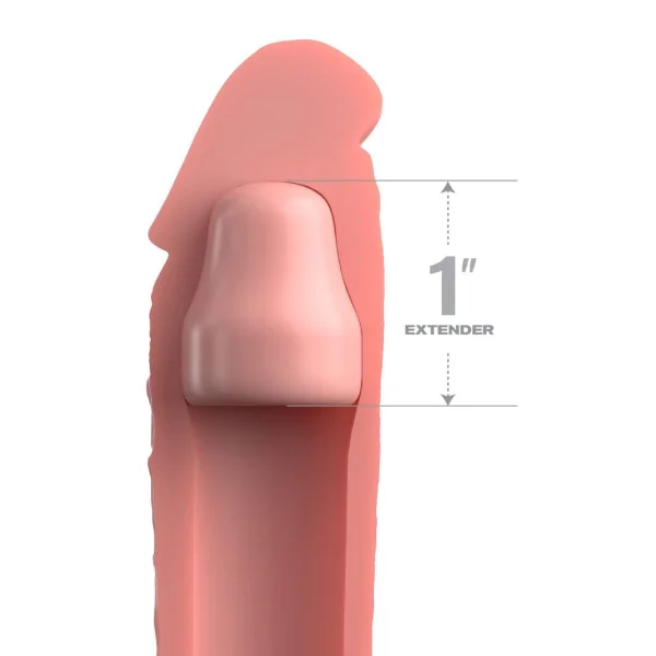 Fantasy X-tensions Elite Silicone 7" Penis Extension With 1" Removable Extender  - Vanilla