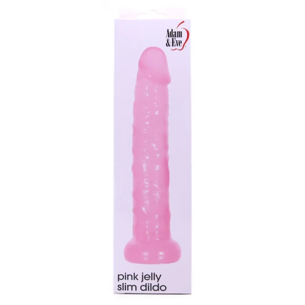 Adam & Eve Pink Jelly Slim Dildo 5"