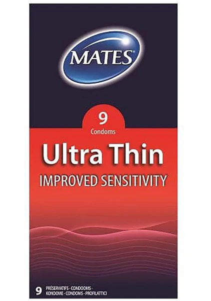 Mates Ultra Thin Condoms 9 Pack — image 4 of 4