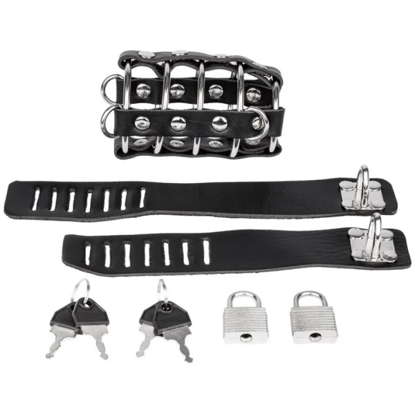 Bondara Faux Leather Gates of Hell Chastity Cage — image 5 of 6