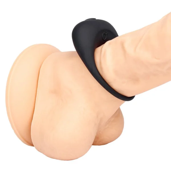 Bondara Buzz Off Black Silicone Vibrating Cock Ring