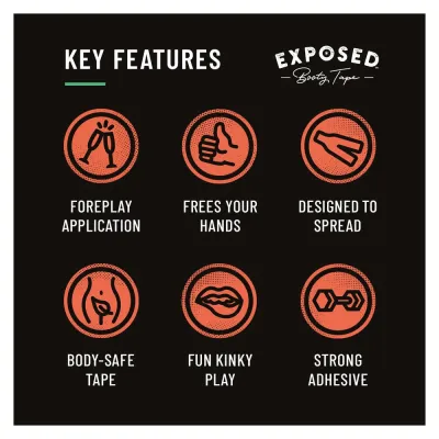 Restraints Exposed Booty Tape 20 Pieces Per Box