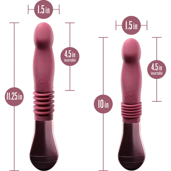 Temptasia Trixie Thrusting Silicone Rechargeable Waterproof G-Spot Dildo By Blush — image 18 of 22