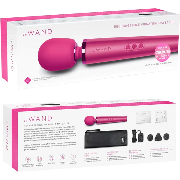 Le Wand Rechargeable Vibrating Body Massager - Magenta — image 18 of 21