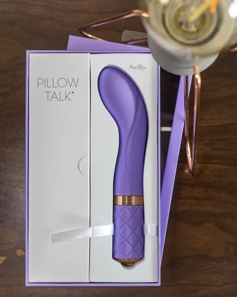 Pillow Talk Sassy Special Edition Silicone Waterproof G-Spot Vibrator - Purple & Rose Gold — image 21 of 25