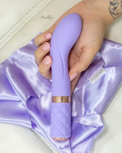 Pillow Talk Sassy Special Edition Silicone Waterproof G-Spot Vibrator - Purple & Rose Gold — image 19 of 25