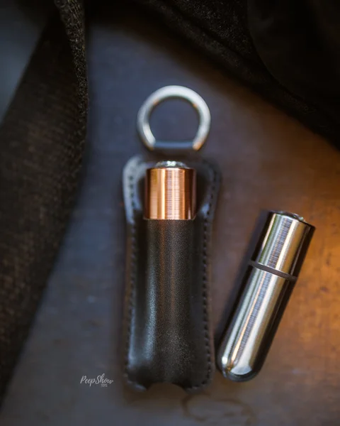 PowerBullet First Class Mini Bullet Vibrator With Crystal Button & Key Chain Pouch - Rose Gold — image 10 of 22