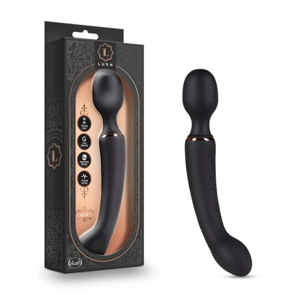 Blush Lush Gia 2-Way Wand Massager & G-Spot Stimulator
