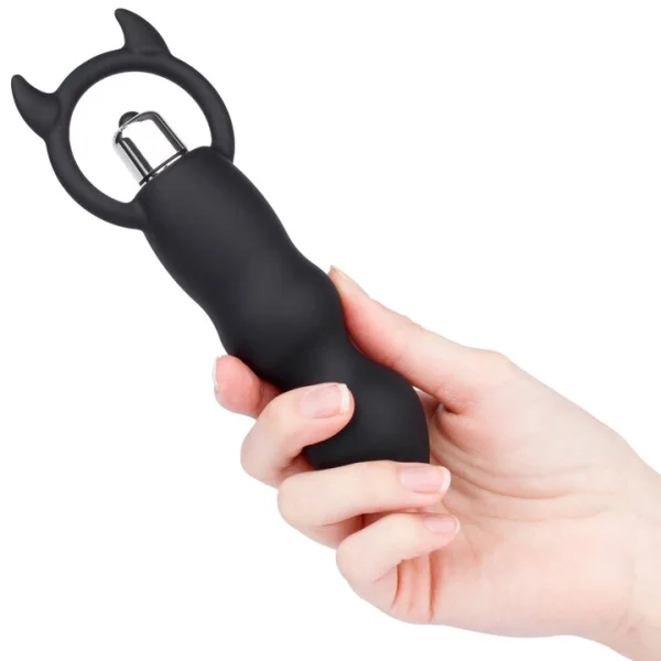 Bondara Horny Devil Silicone Vibrating Butt Plug - 6.5 Inch