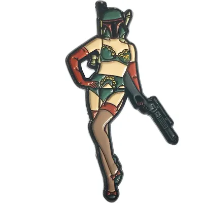 Miss Fett 2 Soft Enamel Pin By Geeky And Kinky