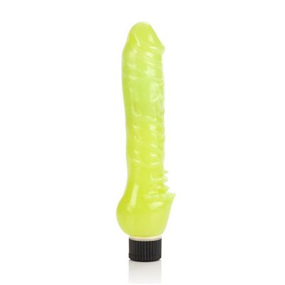 Glow in the dark Jelly Vibe Green 7 Inch
