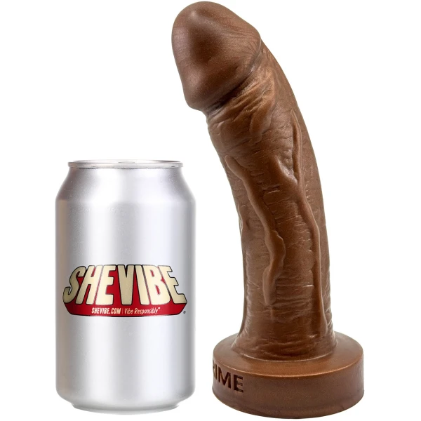 The Aveo Dual Density 8.5" Silicone Realistic Dildo By Uberrime - Chocolate