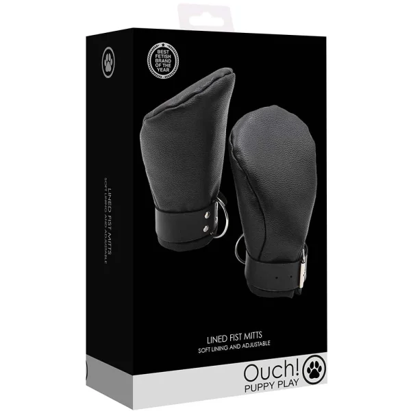 Ouch! Puppy Play Neoprene Lined Fist Mitts