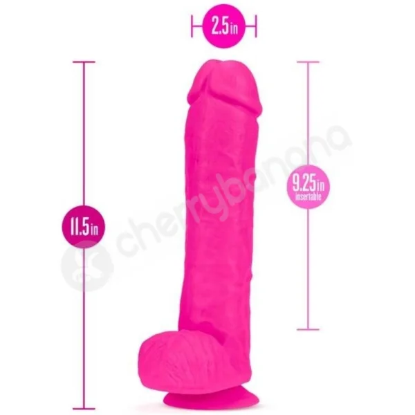 Au Naturel Bold Daddy Pink 14" Flexishaft Dildo