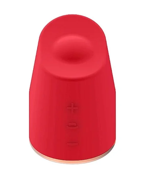 Rotating & Vibrating Clitoral Stimulator - Dazzling - Red