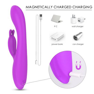 Naughty Heating Rabbit Vibrator Purple