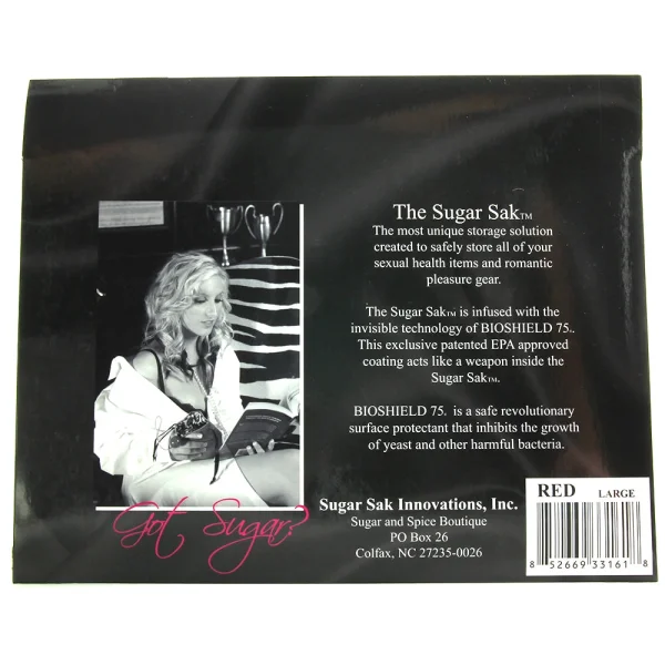 Sugar Sak Antibacterial Toy Bag Large - Red