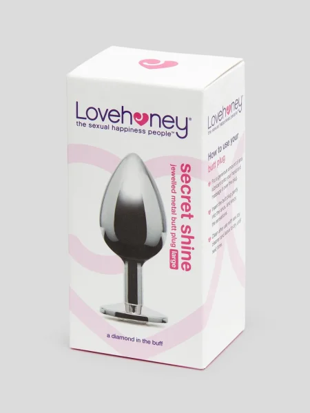 Lovehoney Jeweled Metal Large Butt Plug 3.5 Inch