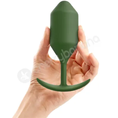 B Vibe Army Green Snug Plug 4 Weighted 5 2 Butt Plug