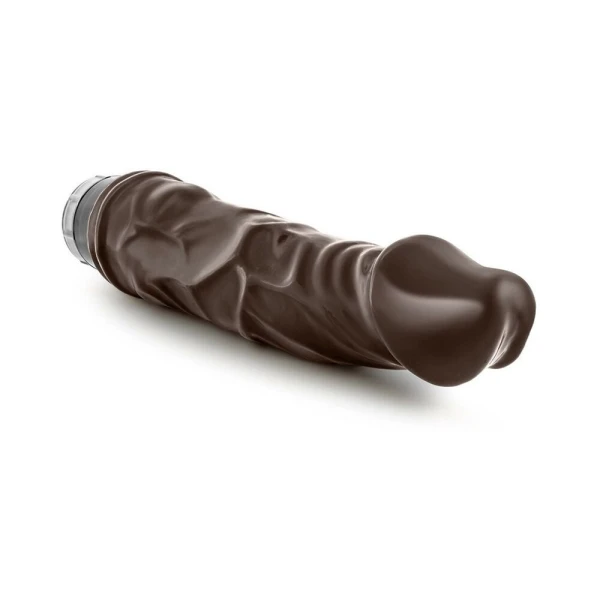 Dr Skin Vibe 6 8.75 inches Chocolate Brown Vibrating Dildo