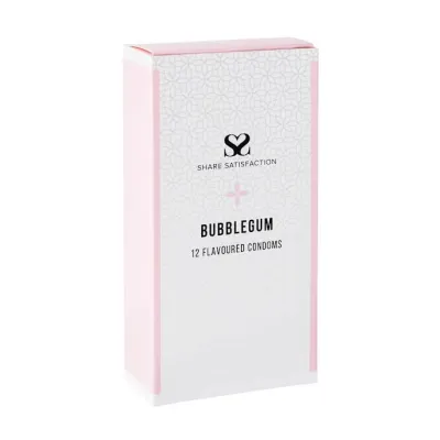 Share Satisfaction Bubblegum Flavoured Condom 12 Pack Bubblegum