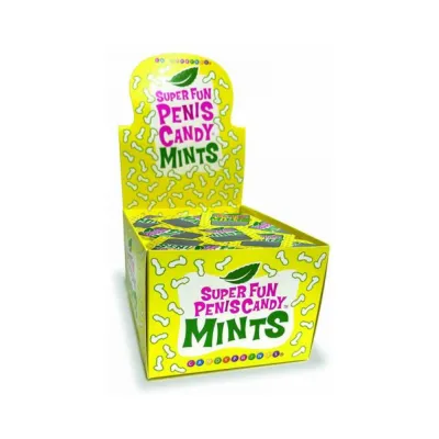 Super Fun Penis Candy Mints 5 pack 100 piece Display