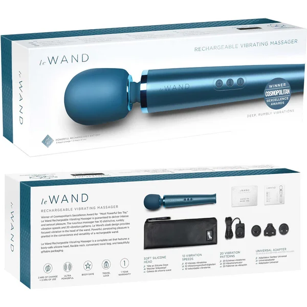 Le Wand Rechargeable Vibrating Body Massager - Pacific Blue — image 18 of 20