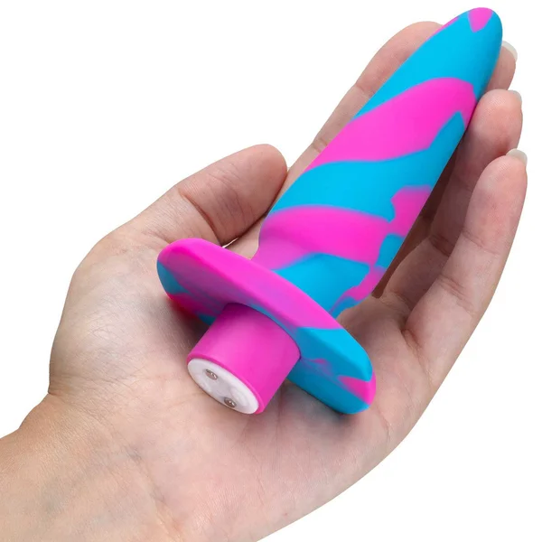 Avant Vibrotize Rechargeable Waterproof Vibrating Silicone Butt Plug By Blush - Fuchsia — image 20 of 25