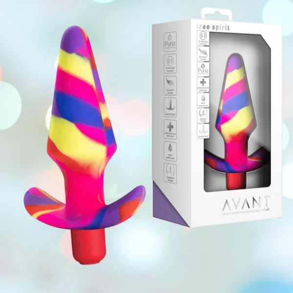 Avant Free Spirit Waterproof Vibrating Silicone Butt Plug By Blush - Scarlet — image 17 of 24