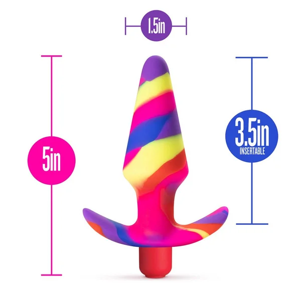 Avant Free Spirit Waterproof Vibrating Silicone Butt Plug By Blush - Scarlet — image 19 of 24