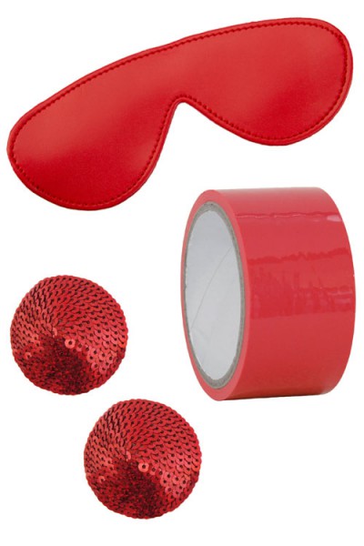 Wild Secrets x Berlin Baby Red Romance Bondage Set (12 Pce)