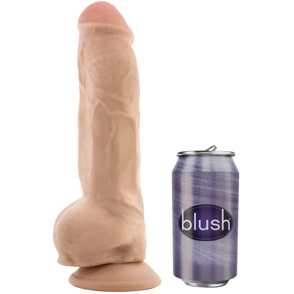 Au Naturel Big Boy 10 Inch Sensa Feel Dual Density Dildo By Blush - Vanilla