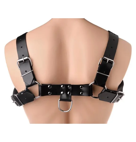 English Bull Dog Harness Black Leather — image 4 of 4