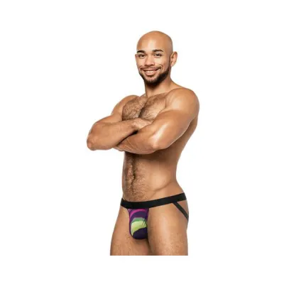 Men s Clothing Male Power Galactic Strappy Ring Jock Print L xl