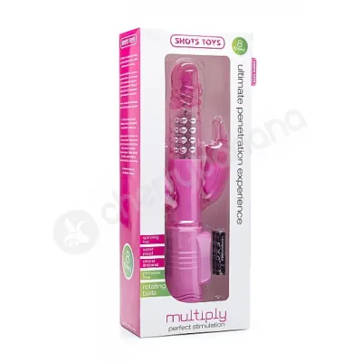 Shots Toys Pink Multiply Rabbit Vibrator