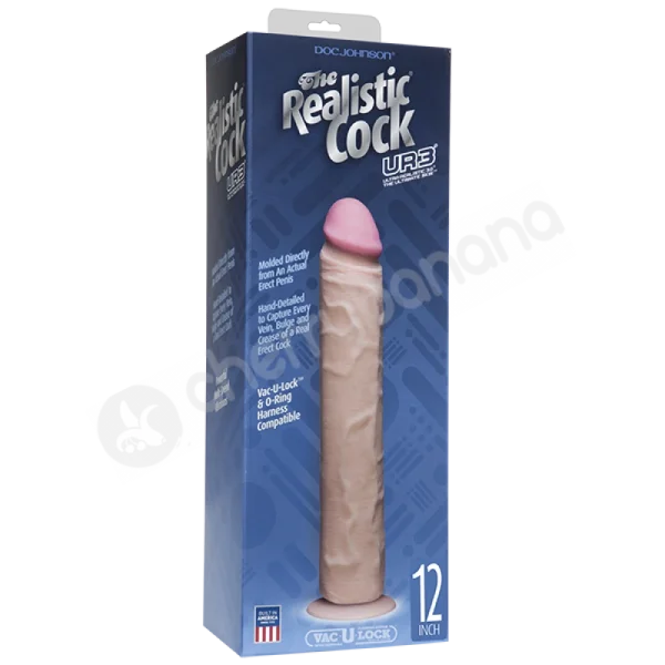 The Realistic Cock Flesh 12" Dildo Without Balls