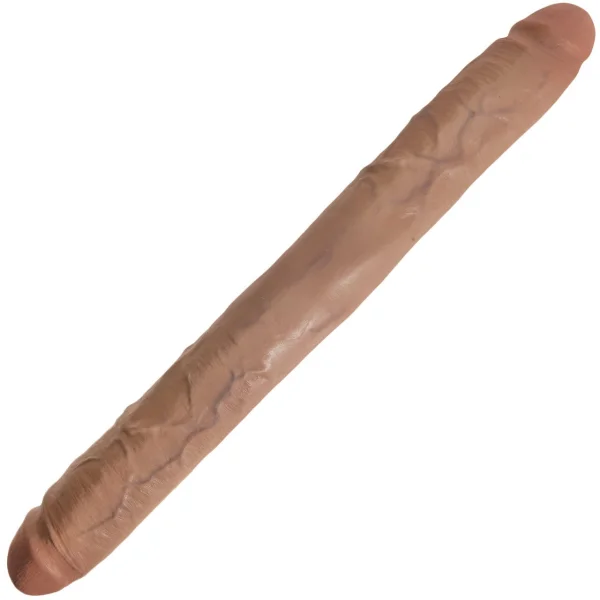 King Cock 16" Thick Double Dildo - Caramel
